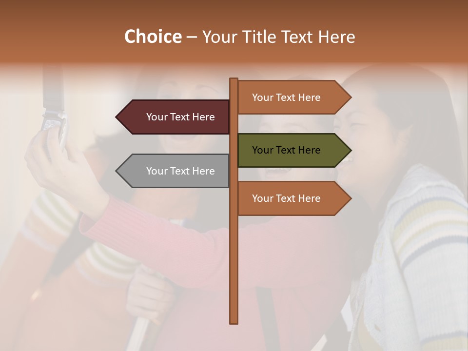 Standing Satisfaction Korean Ethnicity PowerPoint Template