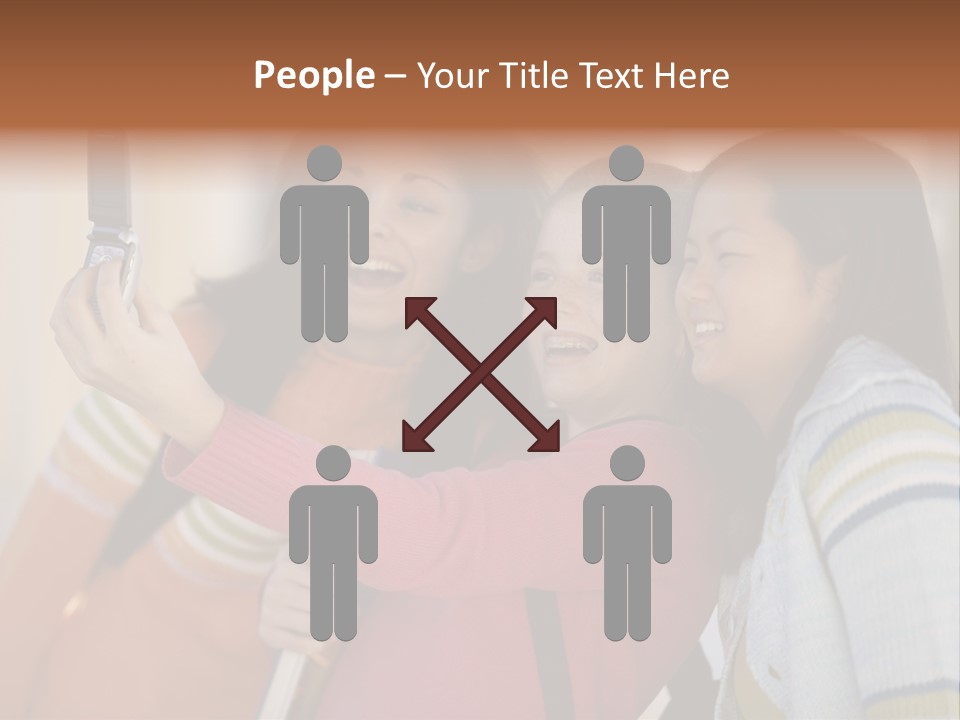 Standing Satisfaction Korean Ethnicity PowerPoint Template