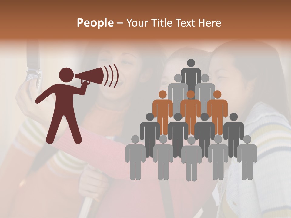 Standing Satisfaction Korean Ethnicity PowerPoint Template