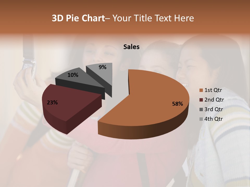 Standing Satisfaction Korean Ethnicity PowerPoint Template