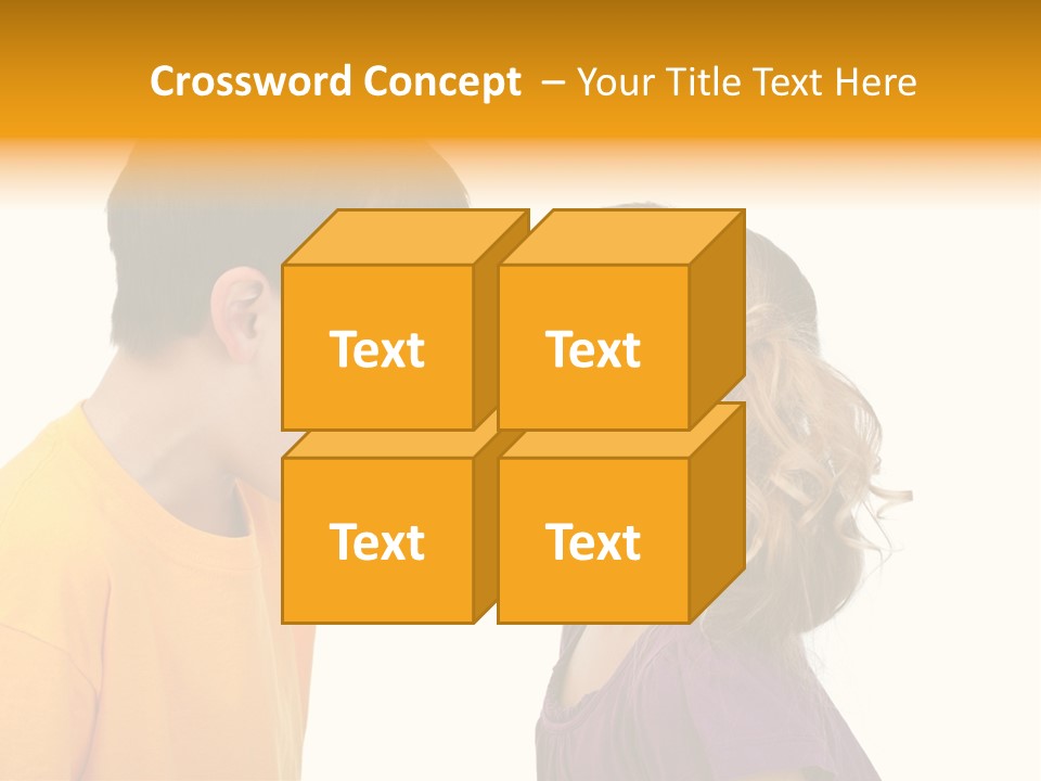 Lips Child Fight PowerPoint Template