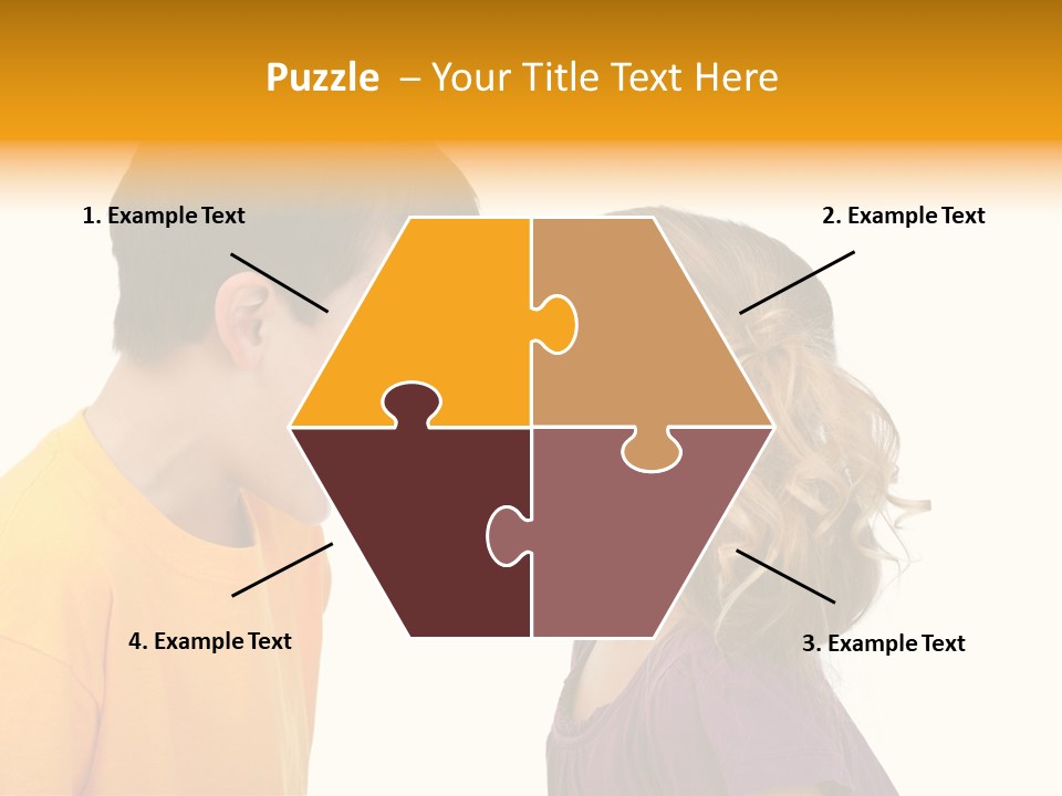 Lips Child Fight PowerPoint Template