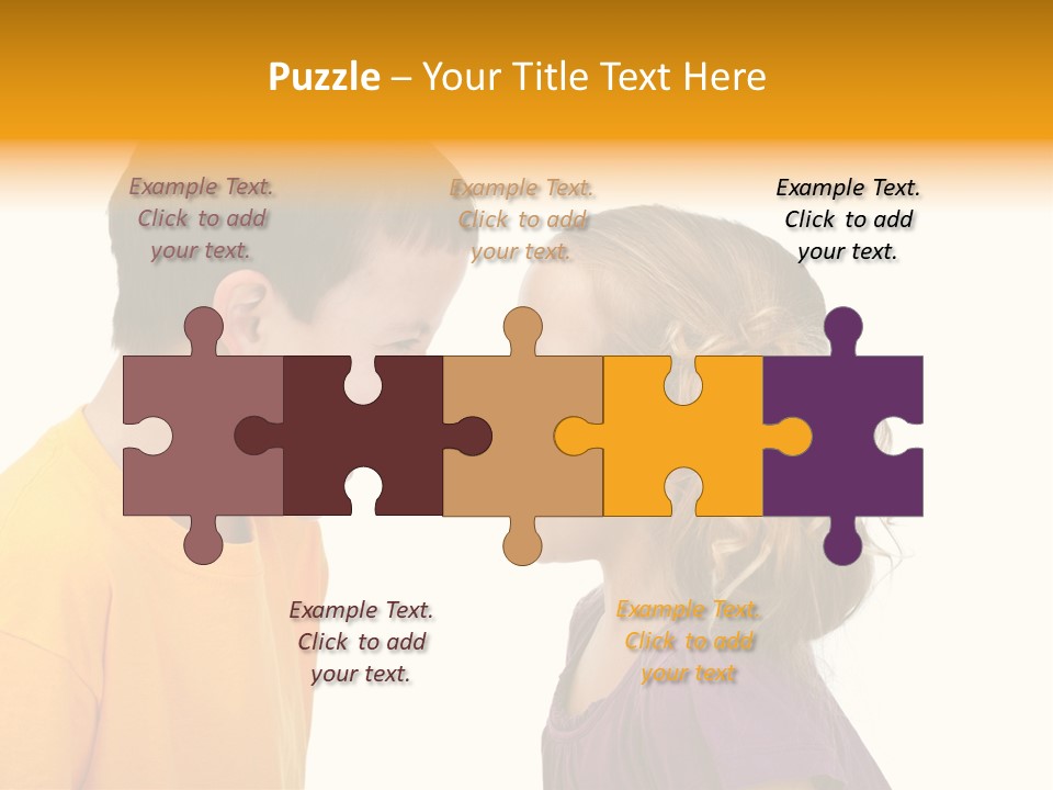 Lips Child Fight PowerPoint Template