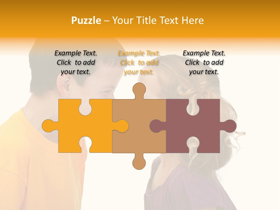 Lips Child Fight PowerPoint Template