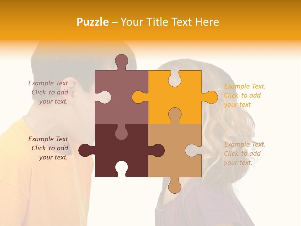 Lips Child Fight PowerPoint Template