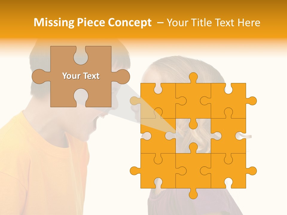 Lips Child Fight PowerPoint Template