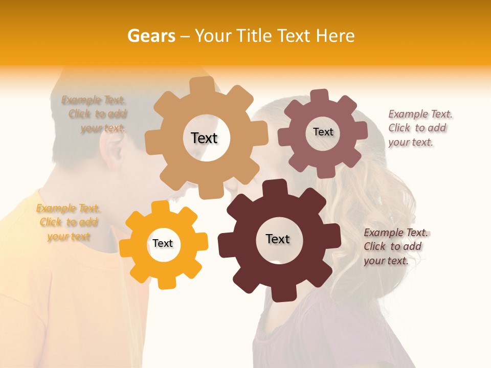 Lips Child Fight PowerPoint Template