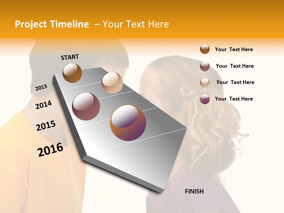 Lips Child Fight PowerPoint Template