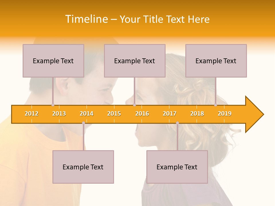 Lips Child Fight PowerPoint Template
