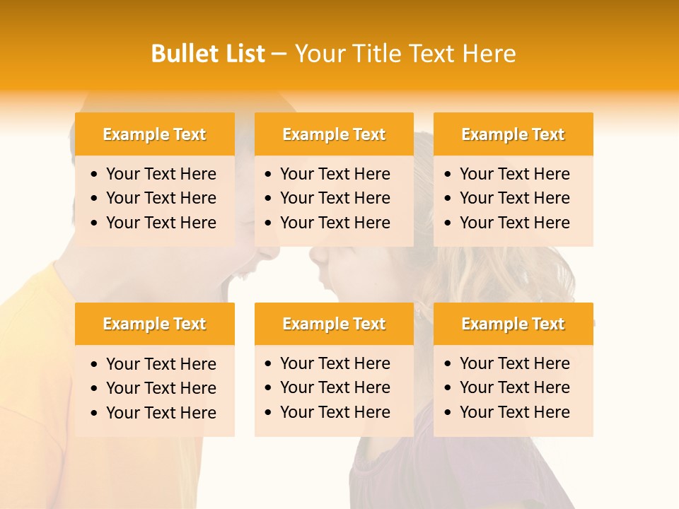 Lips Child Fight PowerPoint Template