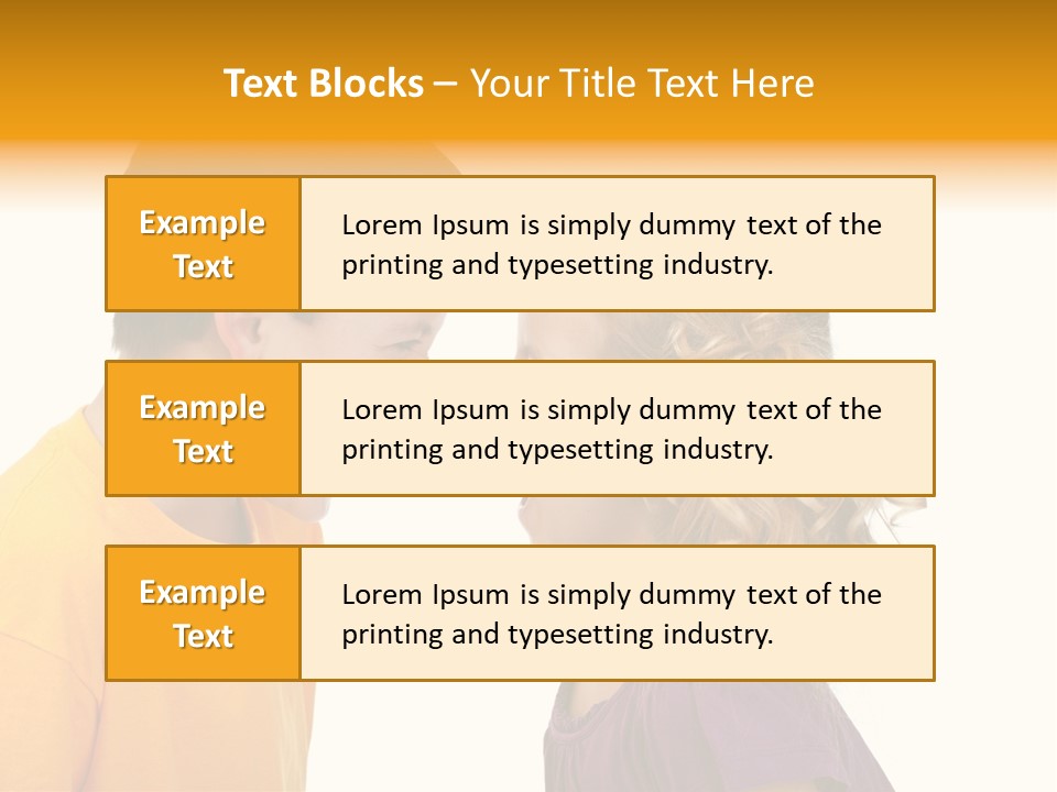 Lips Child Fight PowerPoint Template