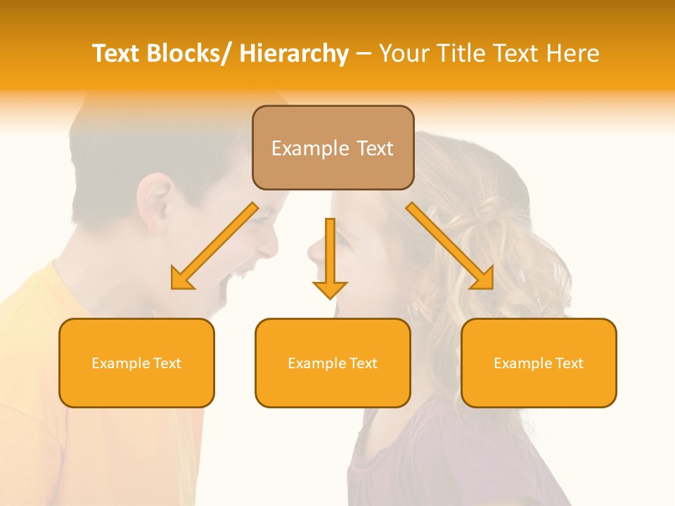 Lips Child Fight PowerPoint Template