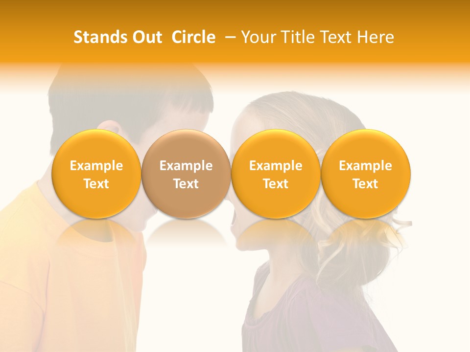 Lips Child Fight PowerPoint Template