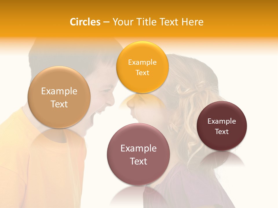 Lips Child Fight PowerPoint Template