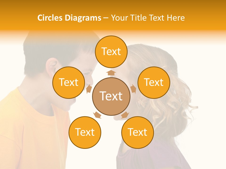 Lips Child Fight PowerPoint Template