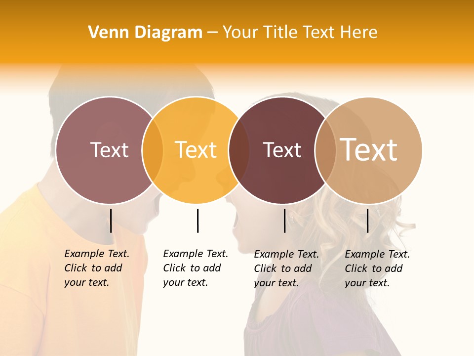 Lips Child Fight PowerPoint Template