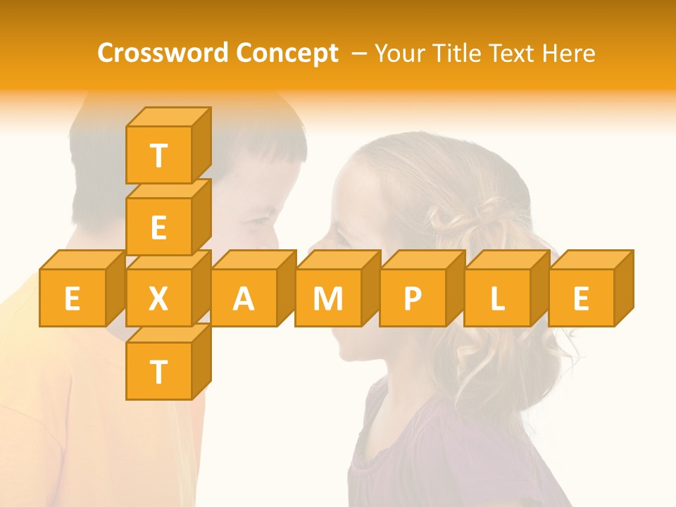 Lips Child Fight PowerPoint Template