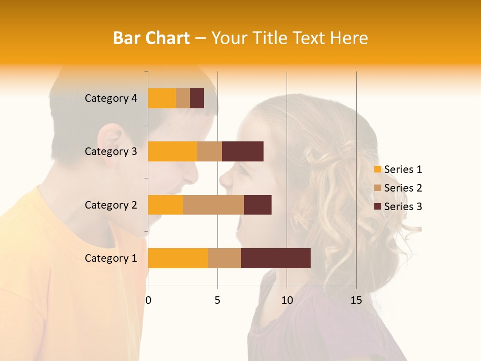 Lips Child Fight PowerPoint Template