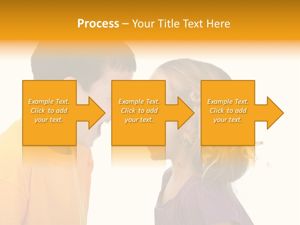 Lips Child Fight PowerPoint Template