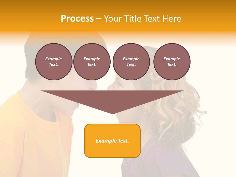 Lips Child Fight PowerPoint Template