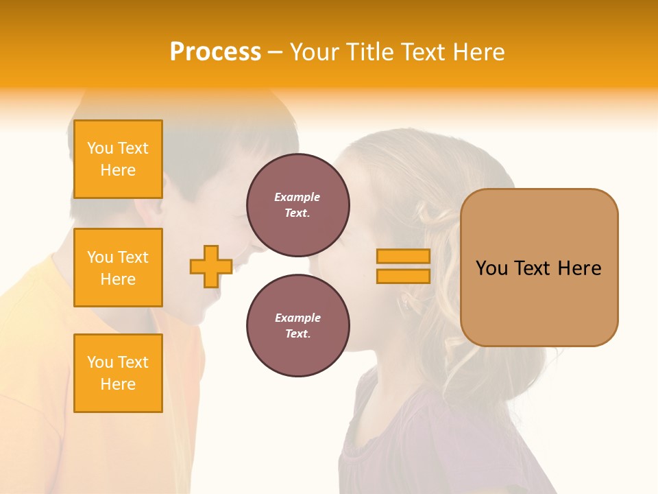 Lips Child Fight PowerPoint Template