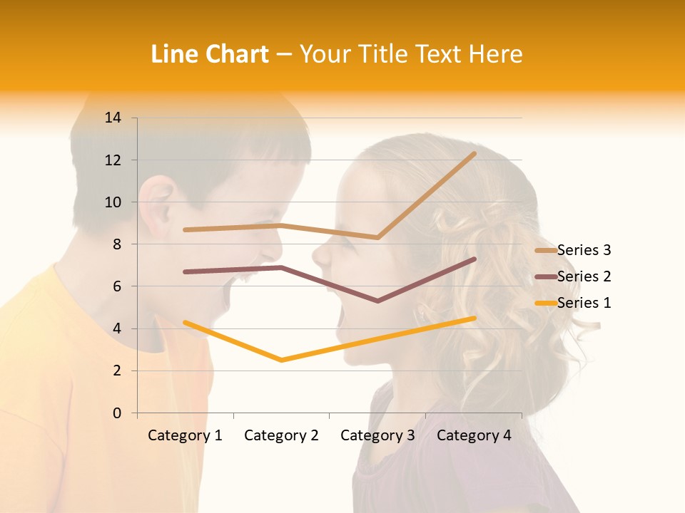 Lips Child Fight PowerPoint Template