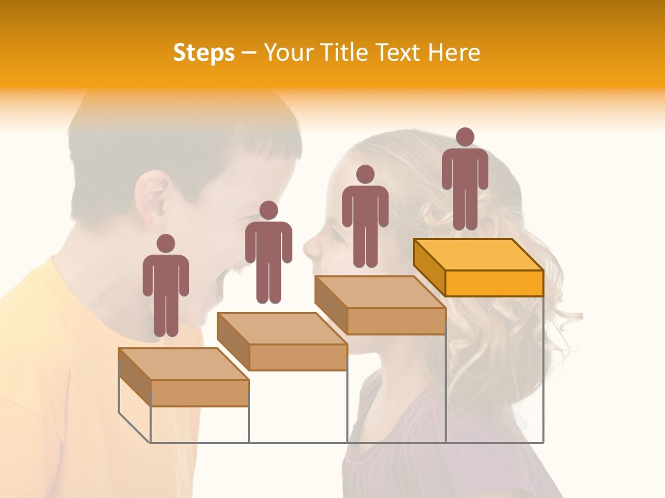 Lips Child Fight PowerPoint Template