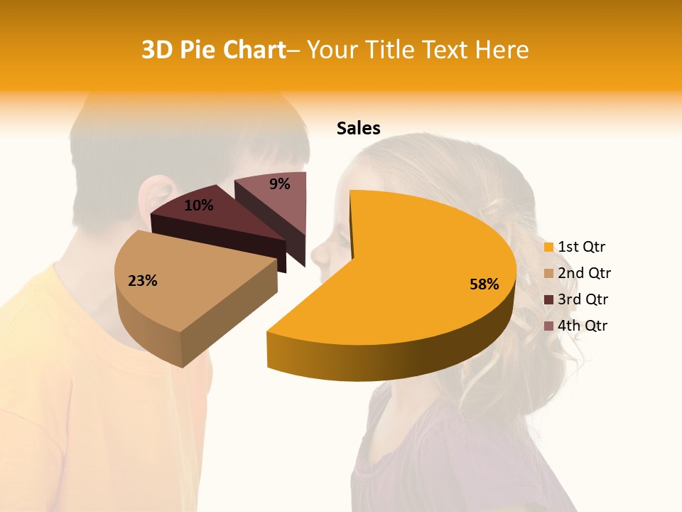 Lips Child Fight PowerPoint Template