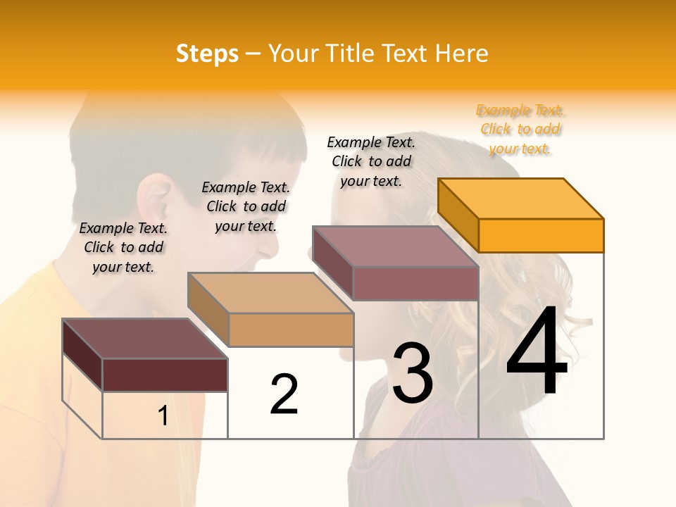 Lips Child Fight PowerPoint Template