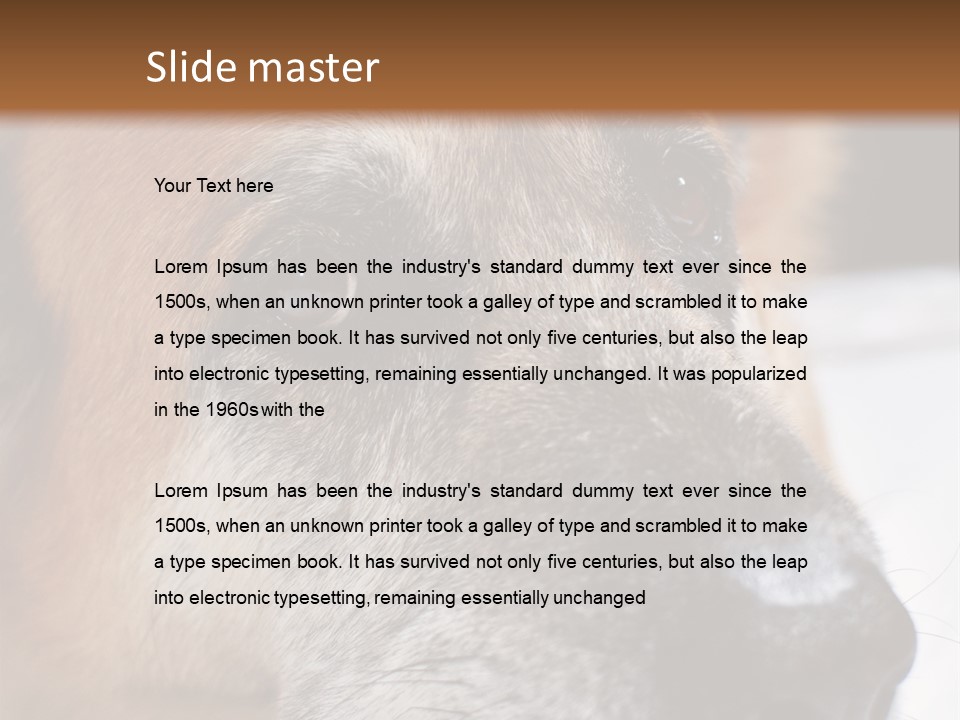 Eyes Vertical Tired PowerPoint Template