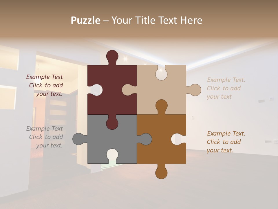 Reflection Apartment Bedding PowerPoint Template