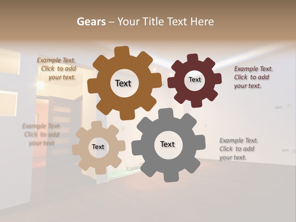 Reflection Apartment Bedding PowerPoint Template