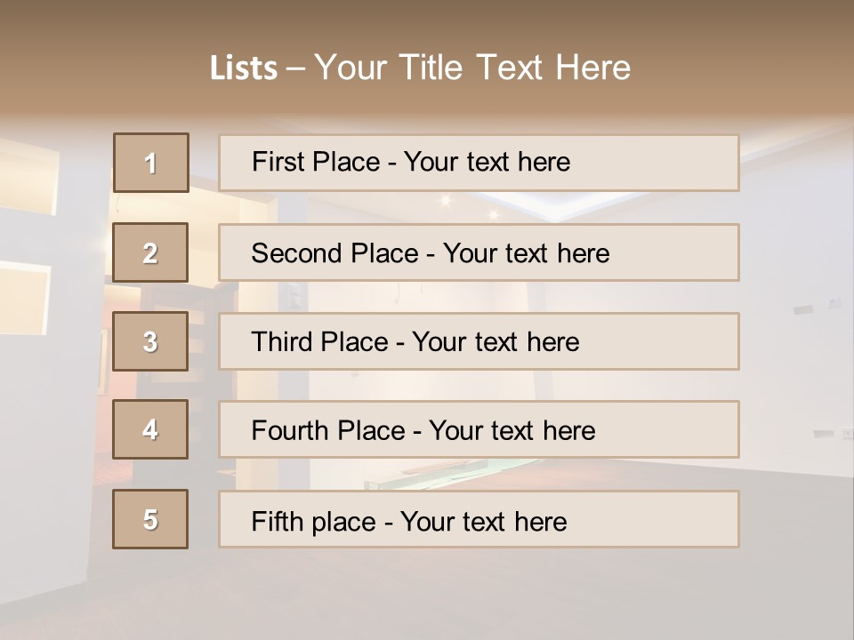 Reflection Apartment Bedding PowerPoint Template
