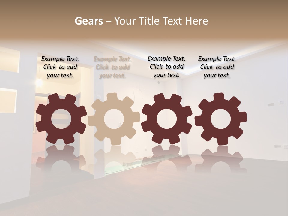 Reflection Apartment Bedding PowerPoint Template