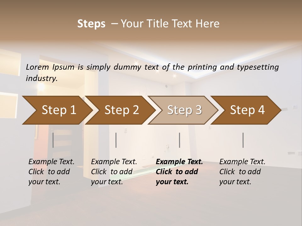Reflection Apartment Bedding PowerPoint Template