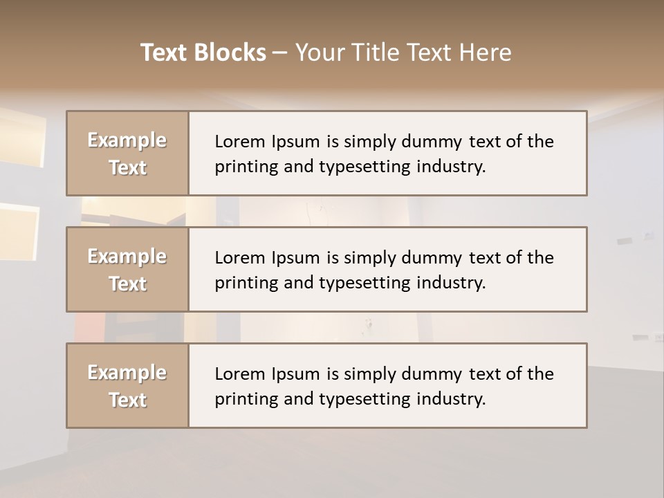 Reflection Apartment Bedding PowerPoint Template