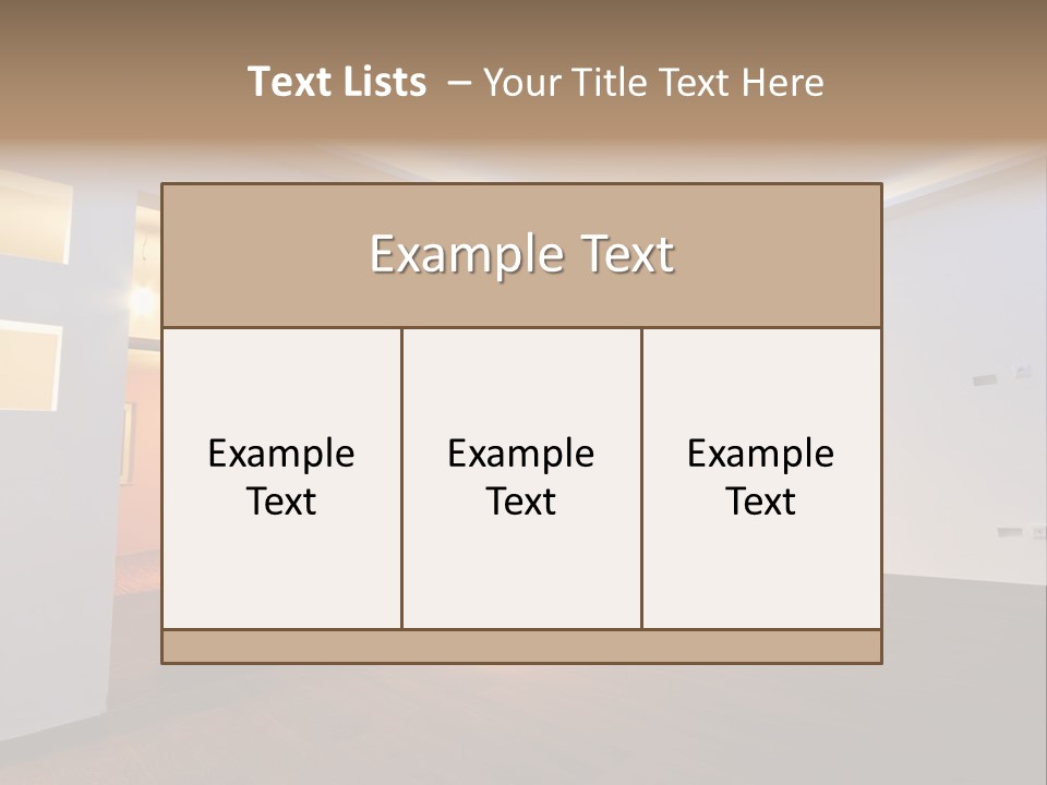Reflection Apartment Bedding PowerPoint Template