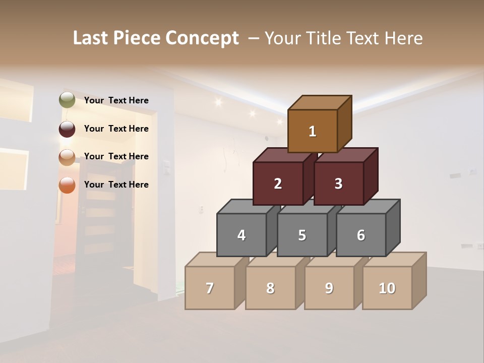 Reflection Apartment Bedding PowerPoint Template