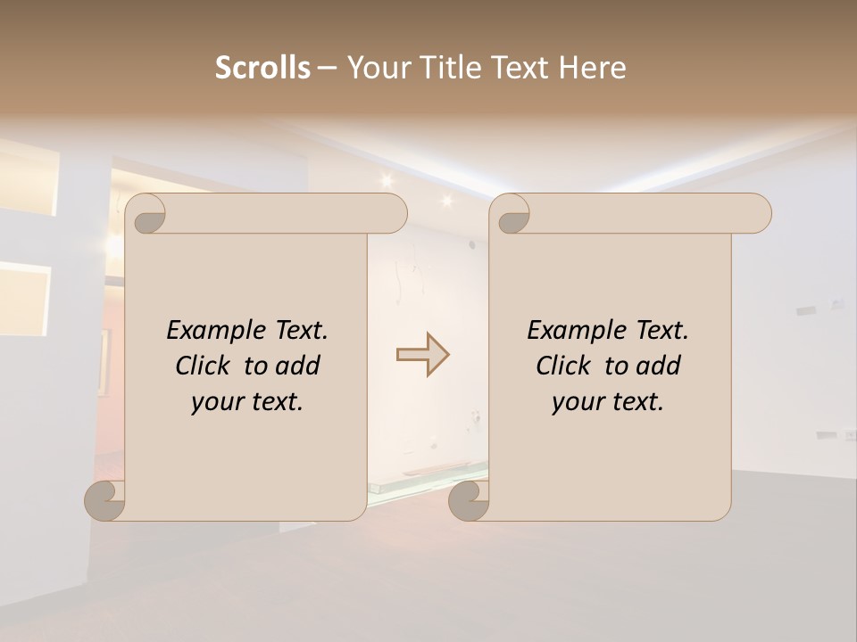 Reflection Apartment Bedding PowerPoint Template