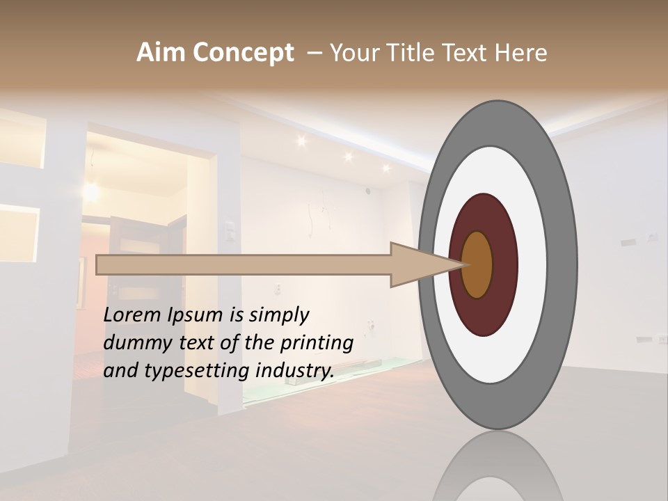 Reflection Apartment Bedding PowerPoint Template