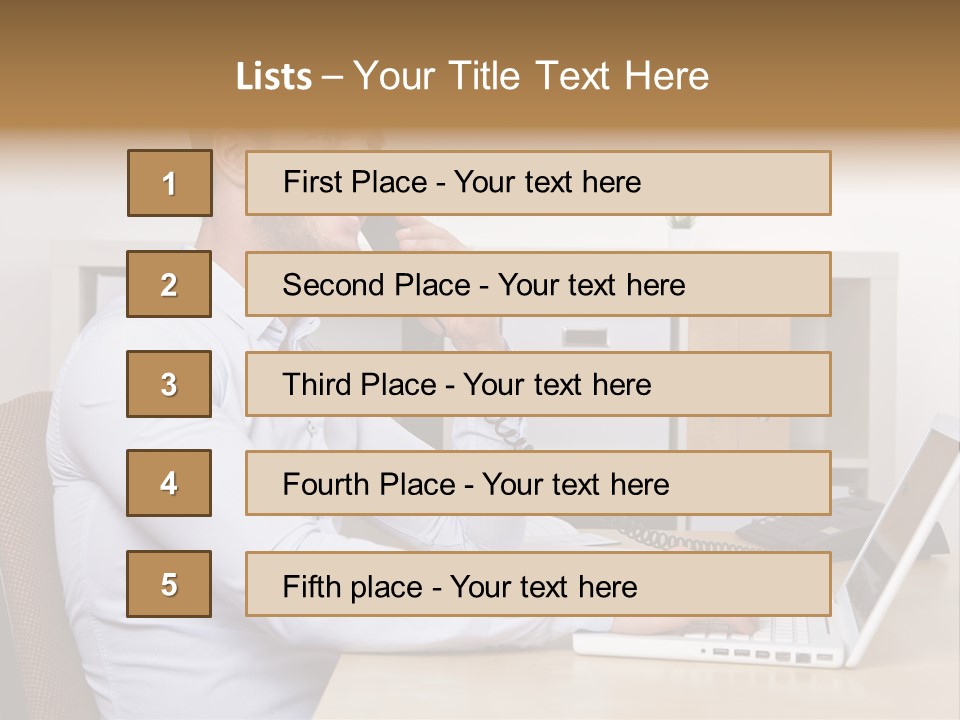 Listen Service Student PowerPoint Template