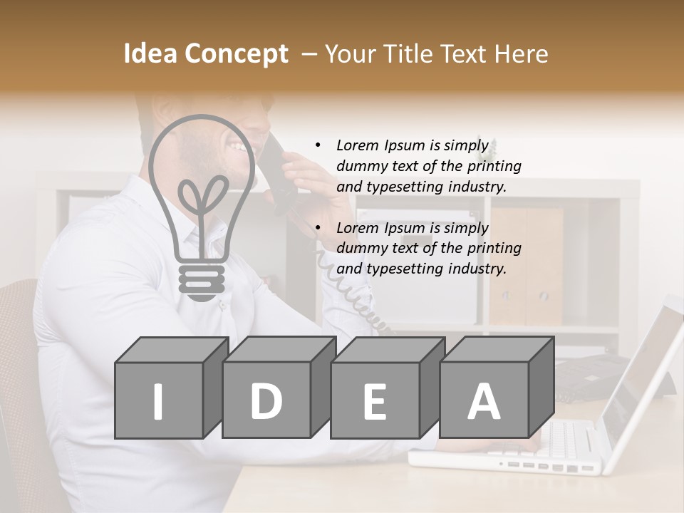 Listen Service Student PowerPoint Template