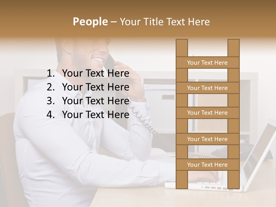Listen Service Student PowerPoint Template