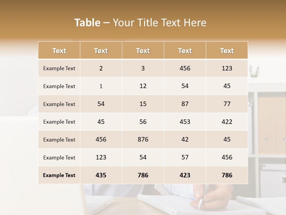 Learn Notepad Table PowerPoint Template