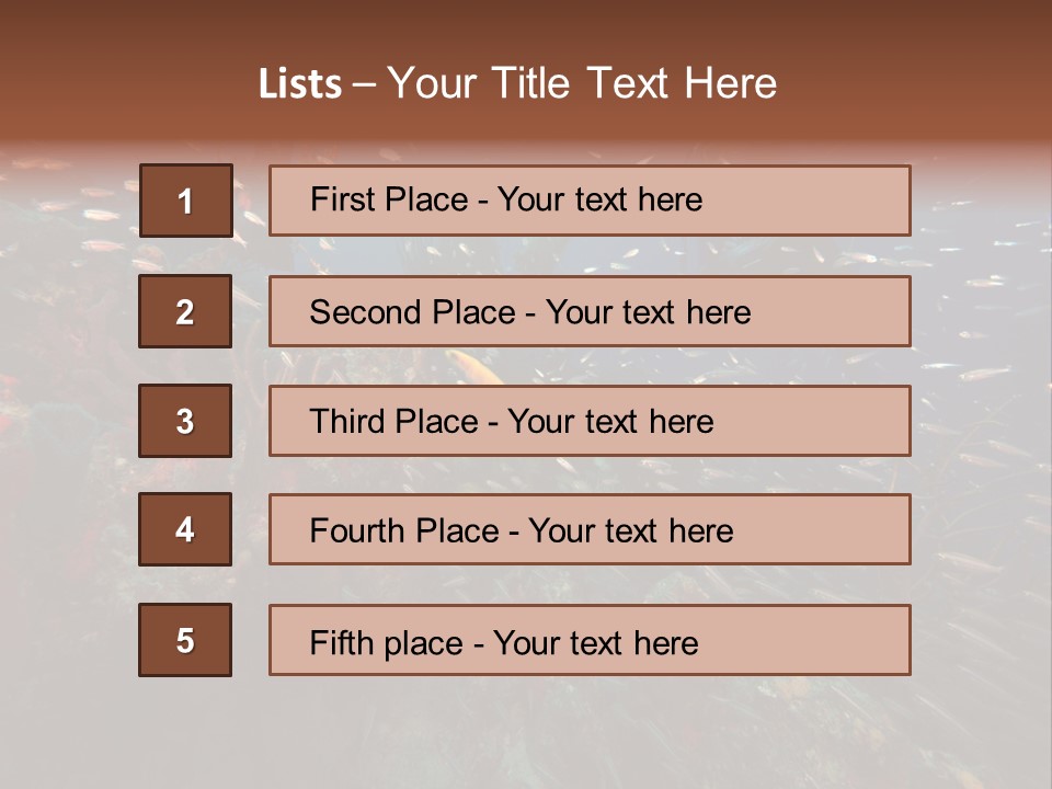 Schooling Snapper Diver Coral Reef Fish PowerPoint Template