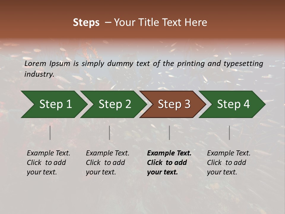 Schooling Snapper Diver Coral Reef Fish PowerPoint Template