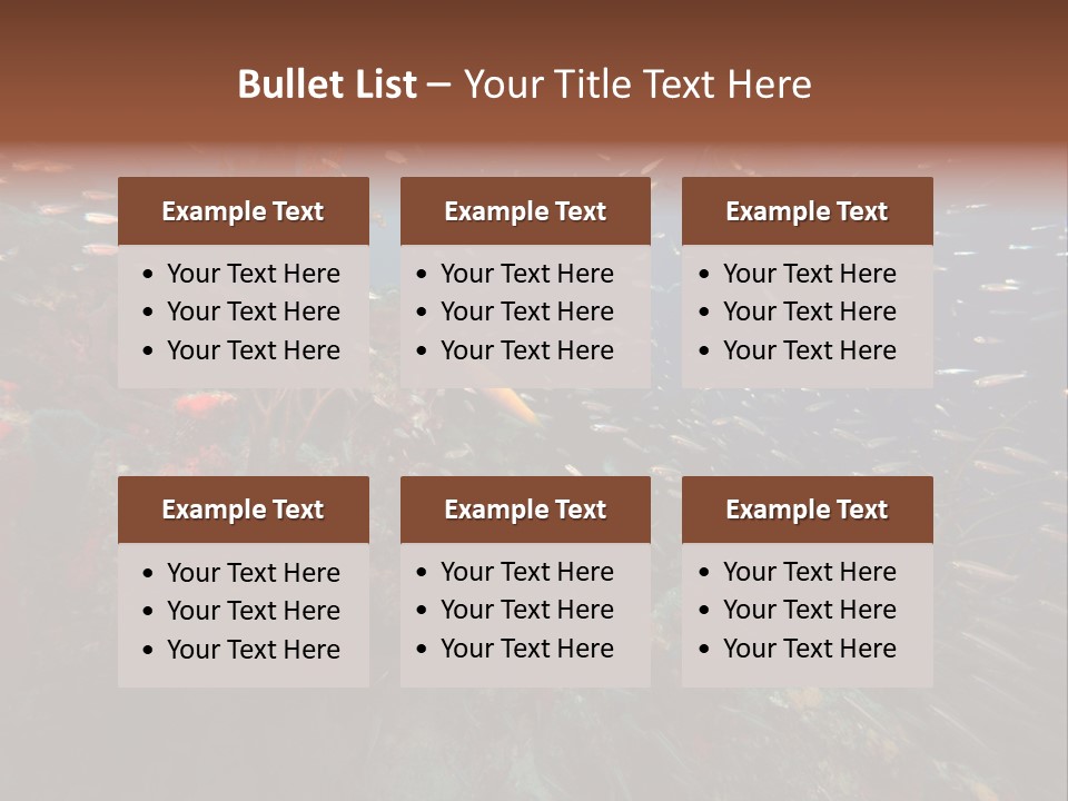 Schooling Snapper Diver Coral Reef Fish PowerPoint Template