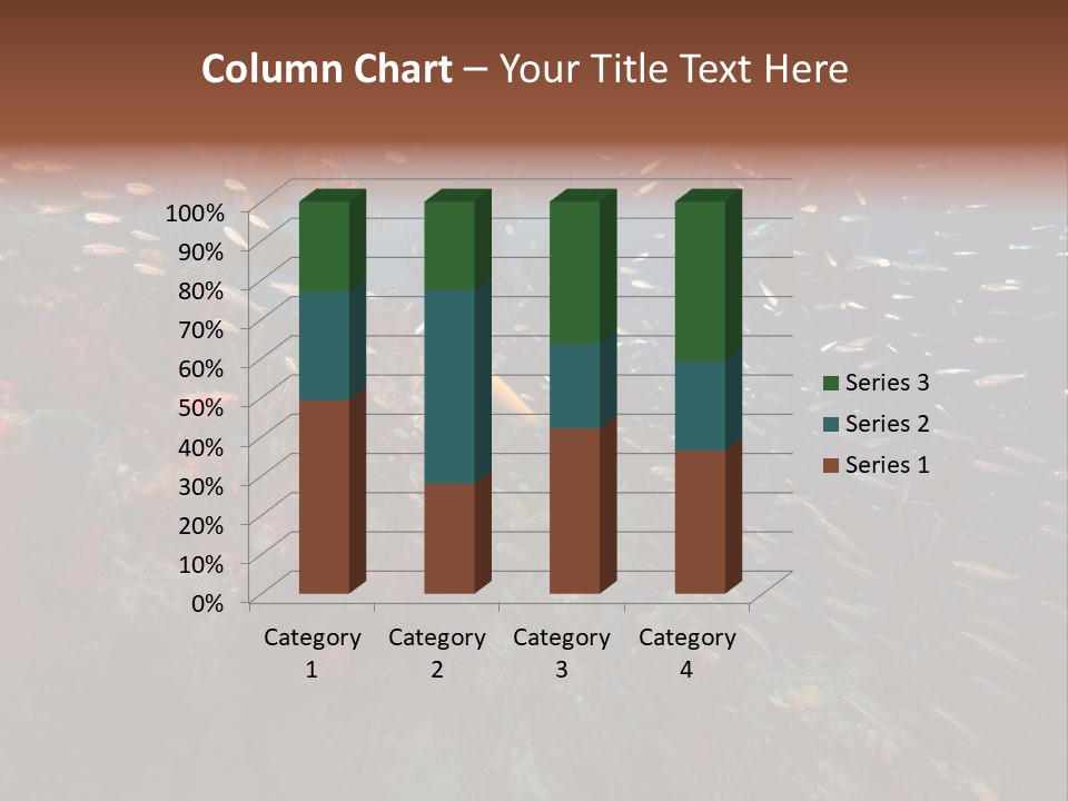 Schooling Snapper Diver Coral Reef Fish PowerPoint Template