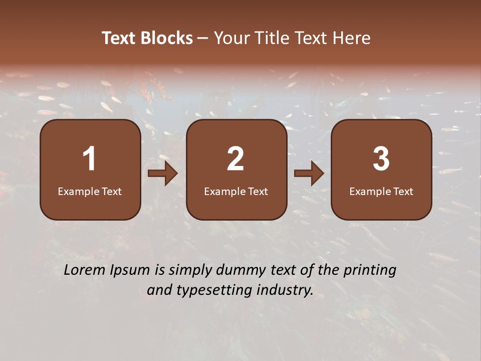 Schooling Snapper Diver Coral Reef Fish PowerPoint Template