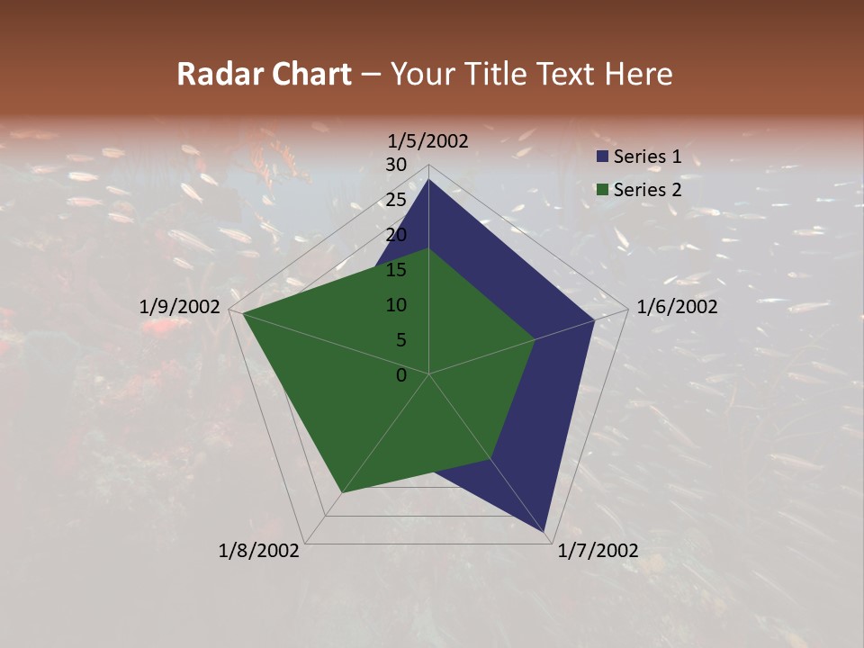 Schooling Snapper Diver Coral Reef Fish PowerPoint Template